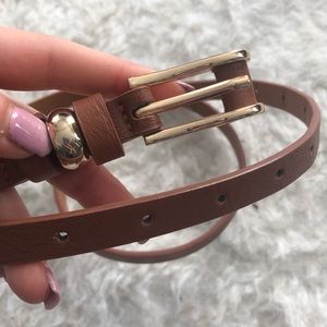 Skinny brown belt (never worn!)